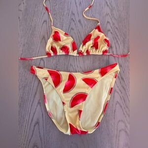 H&M Watermelon Bikini. Top Is Size 36C & Bottom Is A Size 6